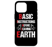 Biblia Basic Instructions Before Leaving Earth Camiseta Carcasa para iPhone 16 Pro MAX