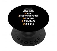 Biblia Basic Instructions Before Leaving Earth Camiseta PopSockets PopGrip Adhesivo