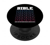 Biblia Basic Instructions Before Leaving Earth Camiseta PopSockets PopGrip Adhesivo
