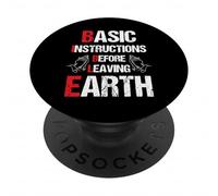 Biblia Basic Instructions Before Leaving Earth Camiseta PopSockets PopGrip Adhesivo