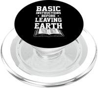 Biblia Basic Instructions Before Leaving Earth Camiseta PopSockets PopGrip para MagSafe