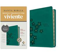 Biblia Compacta Ntv, Letra Gigante Con Filament (Sentipiel, Turquesa Floral, ?ndice, Letra Roja): Sentipiel, Turquesa Floral, Índice, Letra Roja Con Índice Pulgar, Con Marcador De Cinta
