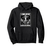 Biblia Creyente Basado en la Fe Conspiración Retro UFO Profecía Sudadera con Capucha