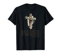 Biblia Cristiana - Filipenses 4:13 - Cita Motivacional Camiseta
