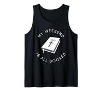 Biblia Cristiana Mi Fin de Semana está Reservado Camiseta sin Mangas