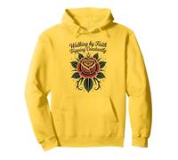 Biblia cristiana retro caminando por fe tropezando constantemente Sudadera con Capucha