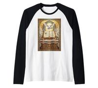 Biblia Cristiano Religioso Coqueta Católica Sagrada Vendimia Camiseta Manga Raglan