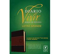 Biblia de Estudio del Diario Vivir Ntv, Letra Grande (Sentipiel, Cafï½/Cafï½ Claro, Letra Roja)