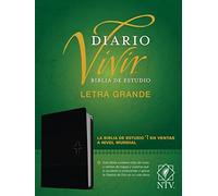 Biblia de Estudio del Diario Vivir Ntv, Letra Grande (Sentipiel, Negro/ï½nice, ï½ndice, Letra Roja)