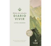 Biblia de Estudio del Diario Vivir Ntv, Letra Grande (Tapa Dura, Letra Roja)