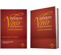 Biblia de Estudio del Diario Vivir Rvr60, Letra Grande (Letra Roja, Tapa Dura): Reina-Valera 1960, tapa dura