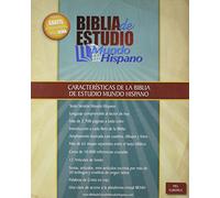 Biblia de Estudio Mundo Hispano (Tapa Piel Europea) (Spanish Edition)