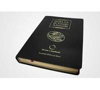 Bíblia De Estudo Almeida - Luxo, Beiras Douradas - Preta - Atualizada (Em Portuguese do Brasil)