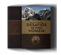 Bíblia de Estudo: Desafios de todo homem - 3ª edição - NVT: Capa Marrom