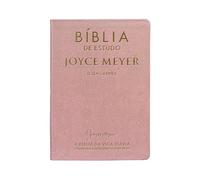 Bíblia de Estudo | Joyce Meyer | NVI | Letra Grande | Rosa - Edición Portuguesa