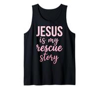 Biblia de fe Cristiana Jesús es mi Historia de Rescate Camiseta sin Mangas