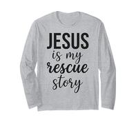 Biblia de fe Cristiana Jesús es mi Historia de Rescate Manga Larga