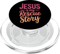 Biblia de fe Cristiana Jesús es mi Historia de Rescate PopSockets PopGrip para MagSafe