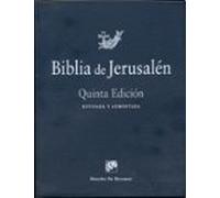 Biblia De Jerusalen (5ª Ed:): Manual Modelo 0. Tapa Flexible Plas Tico