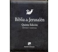 Biblia de Jerusalén: 5ª edición Manual totalmente revisada - Modelo con cremallera -Español