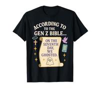 Biblia Gen Z fantasma en el séptimo día que fantasmamos Camiseta