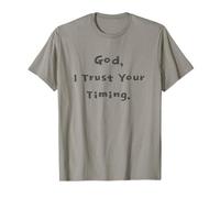 Biblia gráfica Trust Gods Timing Christian Religious Faith Camiseta
