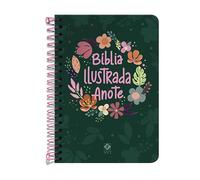 biblia ilustrada anote cores e flores nvt letra normal