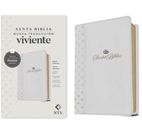 Biblia Manual NTV, Letra Grande Con Filament: Nueva Traducción Viviente, Blanco, Letra Roja, Manual, Letra Grande Con Filament, Sentipie, With Ribbon Marker