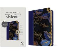 Biblia Manual NTV, Letra Grande Con Filament: Nueva Traducción Viviente, Manual, Azul Oscuro, Letra Roja, Sentipie Letra Grande Con Filament, Índice With Thumb Index and Ribbon Marker