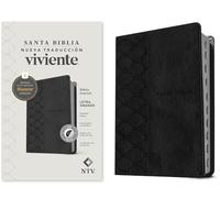 Biblia Manual NTV, Letra Grande Con Filament: Nueva Traducción Viviente, Manual, Negro, Letra Roja, Sentipie Letra Grande Con Filament, Índice With Thumb Index and Ribbon Marker