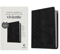 Biblia Manual NTV, Letra Grande Con Filament: Nueva Traducción Viviente, Manual, Negro, Letra Roja, Sentipie Letra Grande Con Filament, With Ribbon Marker