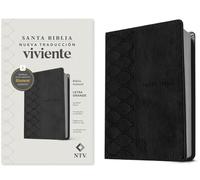 Biblia Manual NTV, Letra Grande Con Filament: Nueva Traducción Viviente, Manual, Negro, Letra Roja, Sentipie Letra Grande Con Filament, With Ribbon Marker