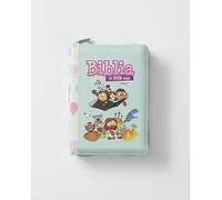 Biblia Mi Gran Viaje Ninas ilustrada RV1960Con Indice cierrre globos turquesa