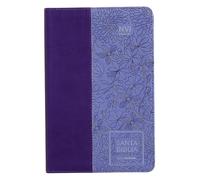 Biblia NVI Peninsular Letra Grande Castellano España Lila/lila Tamaño Manual Piel Italiana Fácil Comprensión