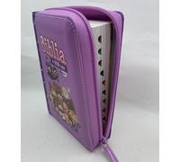 Biblia para ninas ilustrada mi gran viaje RV1960 cierre lila/morado con indice