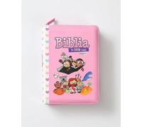 Biblia para niñas Mi Gran Viaje tamaño bolsillo rosa /corazones rv1960 cierre con indice