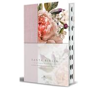 Biblia Reina Valera 1960 letra grande. Tapa dura, tela rosada con flores, tamaño manual con índice: Reina-Valera 1960 Letra Grande Tela Rosada Con ... Bible Large Print Pink With Flowers, Index