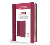 Biblia Reina Valera letra súper gigante, símil piel fucsia / Spanish Bible Reina Valera Super Giant Print, Fuchsia Leathersoft