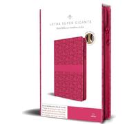 Biblia Reina Valera Revisada 1960 Letra Súper Gigante, Símil Piel Fucsia Rosada, Cremallera E Índice / Spanish Bible Rvr 1960 Super Giant Print, Fuchsia Pink