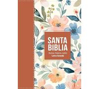Biblia Rvr 1960 Compacta Letra Grande 11 Puntos Símil Piel Flores Terracota (Bible Rvr 1960 Compact Large Print 11 Point Font Size Leatherlike Flowers Terracotta)