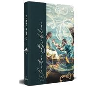 Biblia RVR 1960 letra grande, manual, tapa dura de tela Pescador de hombres / S panish Bible RVR 1960 Handy Size Large Print Hardcover Cloth Fishers of Men