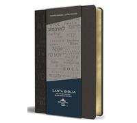 Biblia RVR 1960 letra grande tamaño manual, simil piel gris con nombres de Dios / Spanish Bible RVR 1960 Handy Size Large Print Leathersoft Grey, Names of god