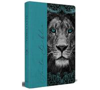 Biblia RVR 1960 letra grande, tamaño manual, tapa dura de tela León aguamarina / Spanish Bible RVR 1960 Handy Size Large Print Hardcover Cloth Lion Aquamari [ version en espanol]