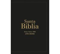 Biblia Rvr60 Letra Grande/Tamaño Compacta - Negro Vinilo (Bible Rvr60 Lp/Compact Size - Black Gloss)