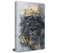 Biblia RVR60 letra grande tamaño manual, tapa dura León Rey de Reyes / Spanish B ible RVR60 Handy Size Large Print Hardcover Lion King of Kings