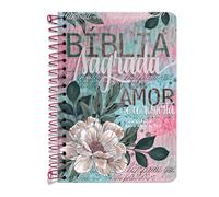 biblia sagrada anote nvi espiral flor artistica Ed. 2020
