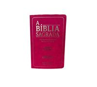 biblia sagrada evangelica rosa harpa e corinhos Ed. 2023