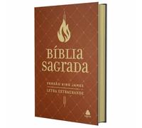 Bíblia Sagrada King James - Letra Extra Grande - Marrom