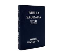 biblia sagrada nvi letra hipergigante media luxo azul