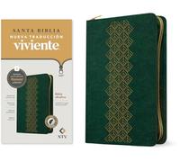 Biblia Ultrafina Ntv de Ziper, Con Filament (Sentipiel, Verde Esmeralda, Indice, Letra Roja): Nueva traduccion viviente, verde esmeralda, sentipiel, ... Filament-Enabled Edition, Indexed, Red Letter